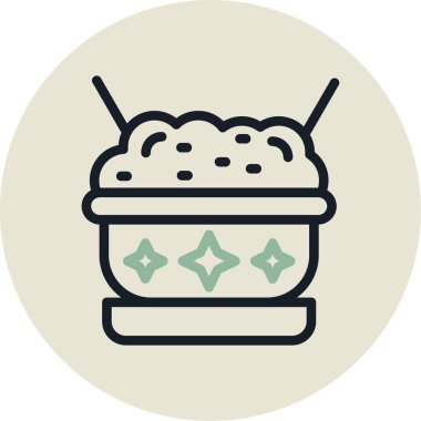 Bir kase pirinç eriştesi.