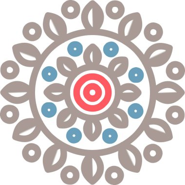 Bir çiçeğin vektör illüstrasyonu