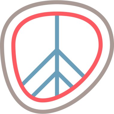 Barış işareti vektör çizim