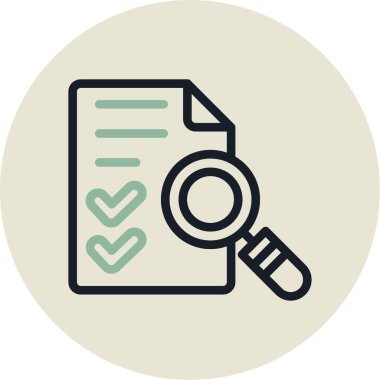 Modern biçim izole edilmiş arkaplanda kontrol listesi simgesi