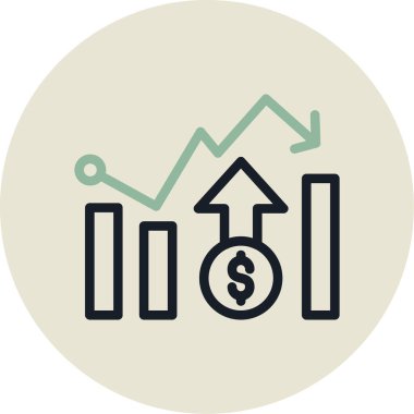 İş büyümesi simgesi, vektör illüstrasyonu