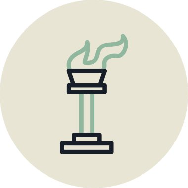 Mum simgesi vektör illüstrasyonu