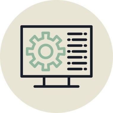 seo modern simgesinin vektör illüstrasyonu