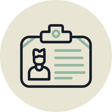 belge simgesi vektör illüstrasyonu