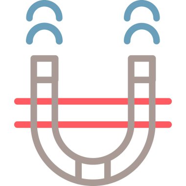 Mıknatıs Web simgesi basit illüstrasyon