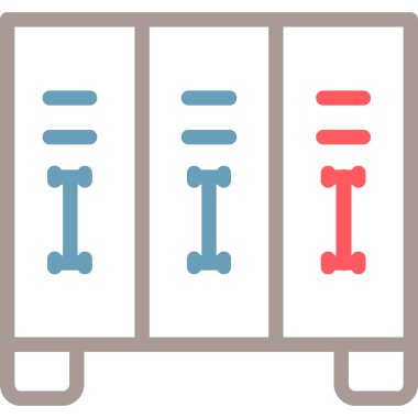 veri sunucusu. Web simgesi basit illüstrasyon