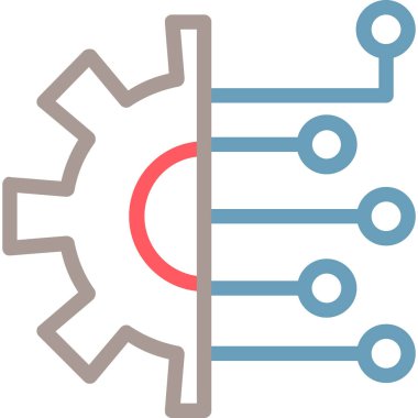 dişli simgesi vektör illüstrasyonu