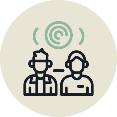 İnsan simgesinin vektör illüstrasyonu