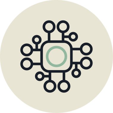 şebeke. Web simgesi basit illüstrasyon