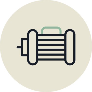 Halter. Web simgesi basit illüstrasyon