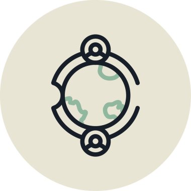 Küre. Web simgesi basit tasarım