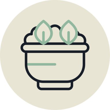 Pot simge vektör çizim