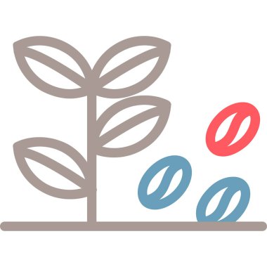 Modern bitki simgesinin vektör illüstrasyonu