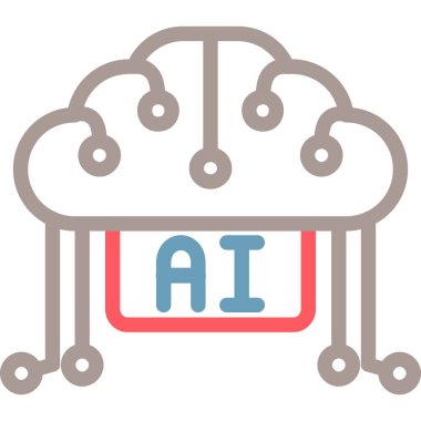 Yapay zeka. Basit illüstrasyon