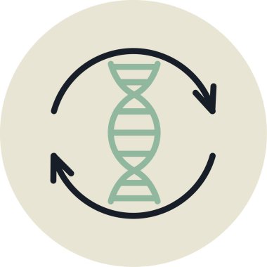 DNA simgesi vektör illüstrasyonu