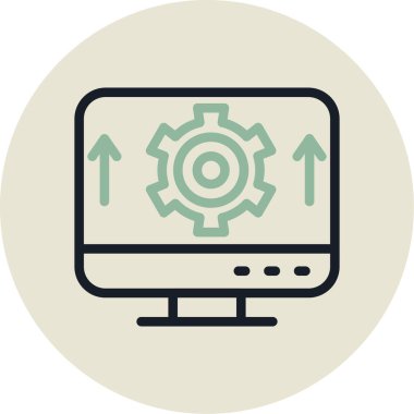 seo modern simgesinin vektör illüstrasyonu