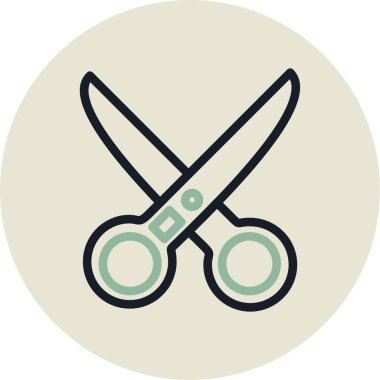 Makas Çemberi, Vektör İllüstrasyonu