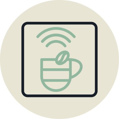 vektör kahve bardağı simgesi