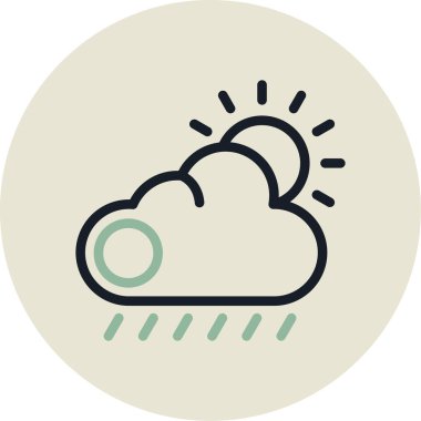 Bulut. Web simgesi basit tasarım