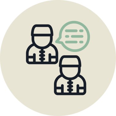 İnsan simgesinin vektör illüstrasyonu