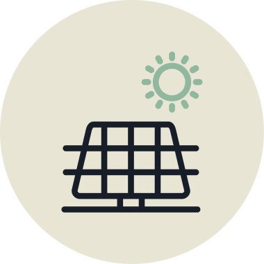 Modern bir simgenin vektör illüstrasyonu