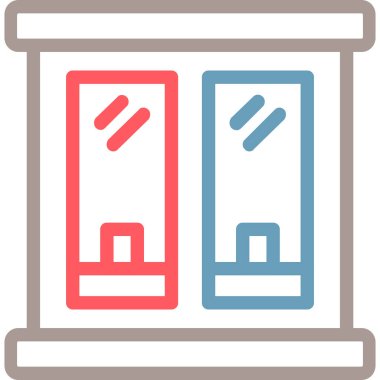 Modern yapı simgesinin vektör illüstrasyonu