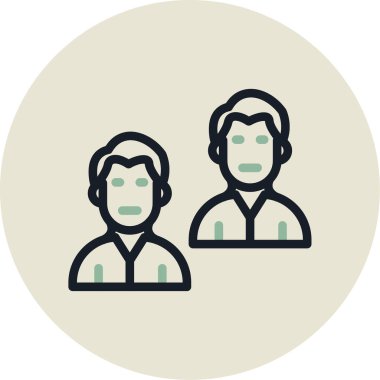 insanlar simge vektör illüstrasyonu