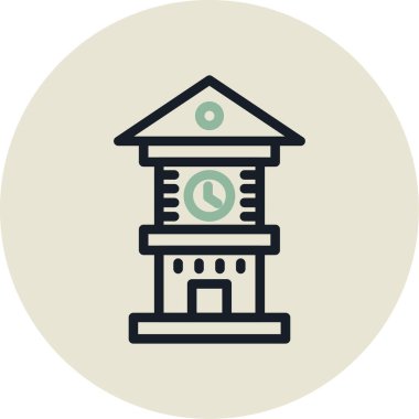 Modern yapı simgesinin vektör illüstrasyonu