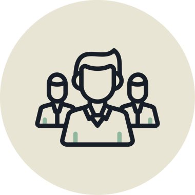 Vektör çizimi. iş adamı simgesi.