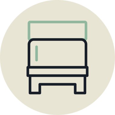 kanepe ikonu vektör illüstrasyonu