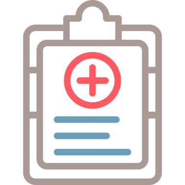 tıbbi ve sağlık çizgisi vektör simgesi