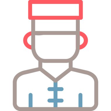 Şef simge vektör illüstrasyonu