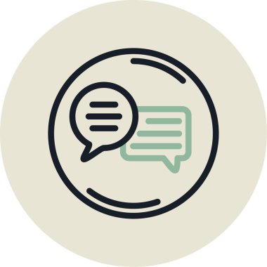 Konuşma baloncukları ikon vektör çizimi