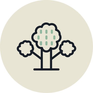 Vektör Ağacı Simgesi illüstrasyonu