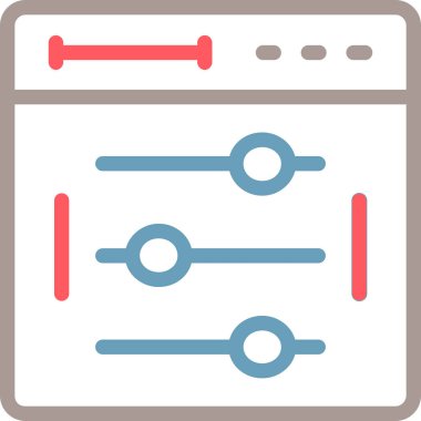 Web tasarım vektörü simgesi