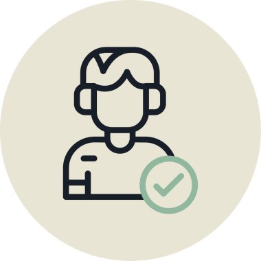 Koruyucu elbise giyen bir adamın vektör çizimi