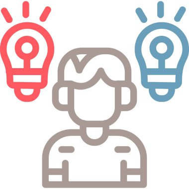 İnsan simgesinin vektör illüstrasyonu