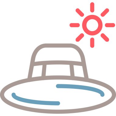 Güneş. Web simgesi basit illüstrasyon