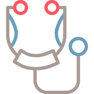 stetoskop vektör çizimi, simge tasarımı ögesi