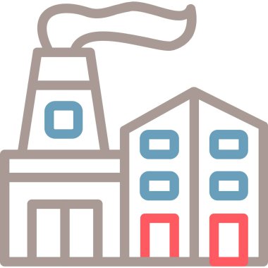 Fabrika. Web simgesi basit tasarım