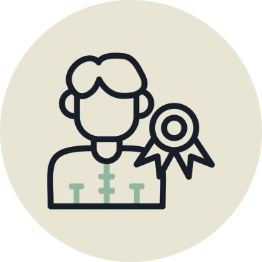 İnsan simgesinin vektör illüstrasyonu