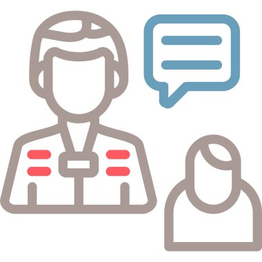 Doktor. Web simgesi basit illüstrasyon