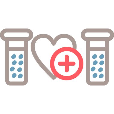 ilaç ve sağlık vektör simgesi