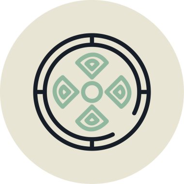 Modern simgenin vektör illüstrasyonu