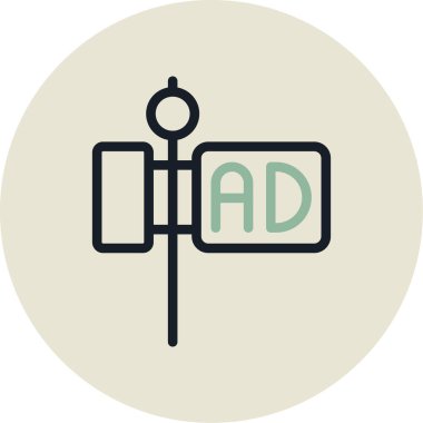 Bir b eksikliği simgesinin vektör çizimi