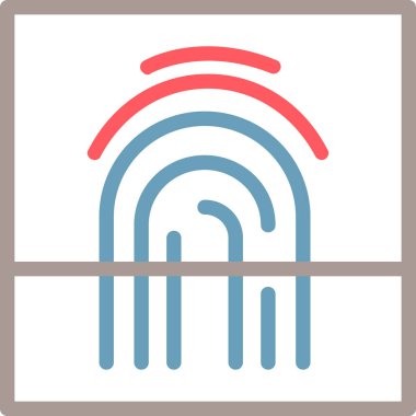 parmak izi güvenlik simgesine eriş