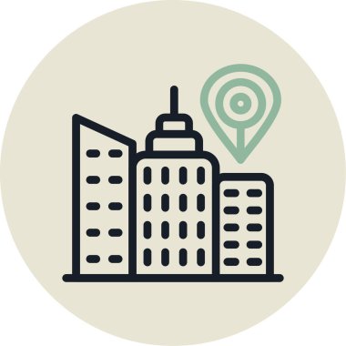 Konum pin vektör simgesi