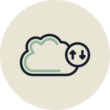 vektör Bulut simgesi illüstrasyonu