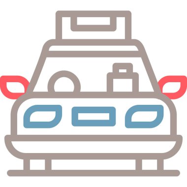 - Araba. Web simgesi basit illüstrasyon