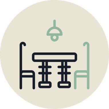 sandalye simgesi çizimi